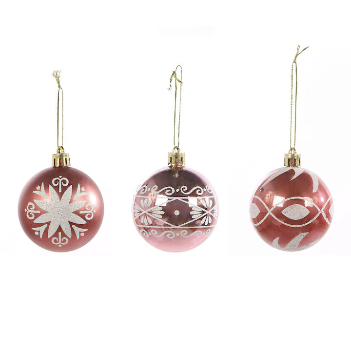 Globuri de Craciun Visinii 3 BUC Plastic